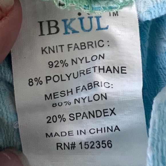 Ibkul Seafoam Green Dots Swirl Mock Neck Golf Sun Shirt Size Small - Picture 11 of 16